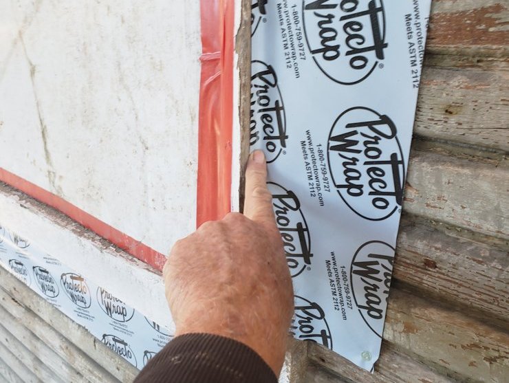 Rubber membrane flashing