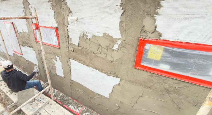 Setting screeds for plaster