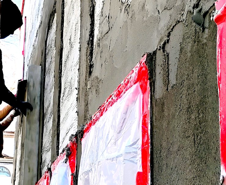 Dots and screeds for plaster