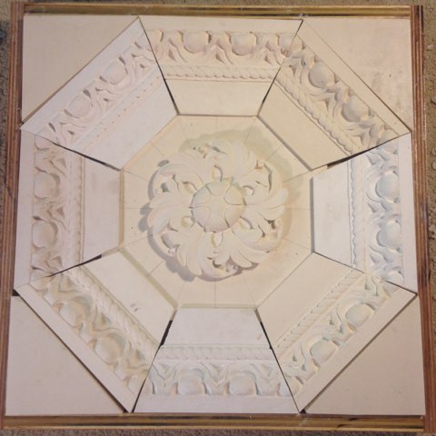 Molding is made and cut for casting