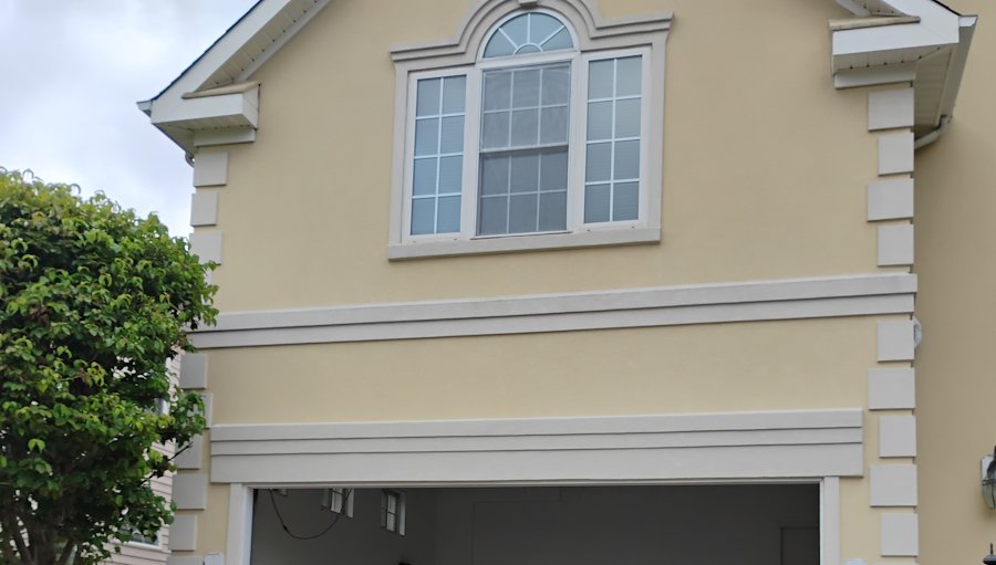 Wall was leaking from the EIFS bands above..