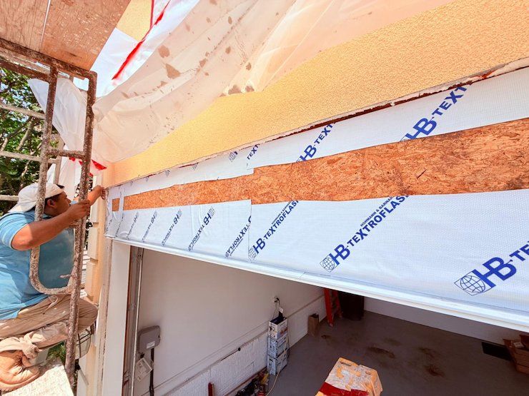 peel and stick rubber membrane.