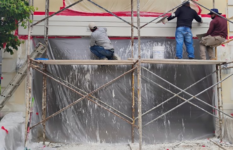 We put on a synthetic finish to match.