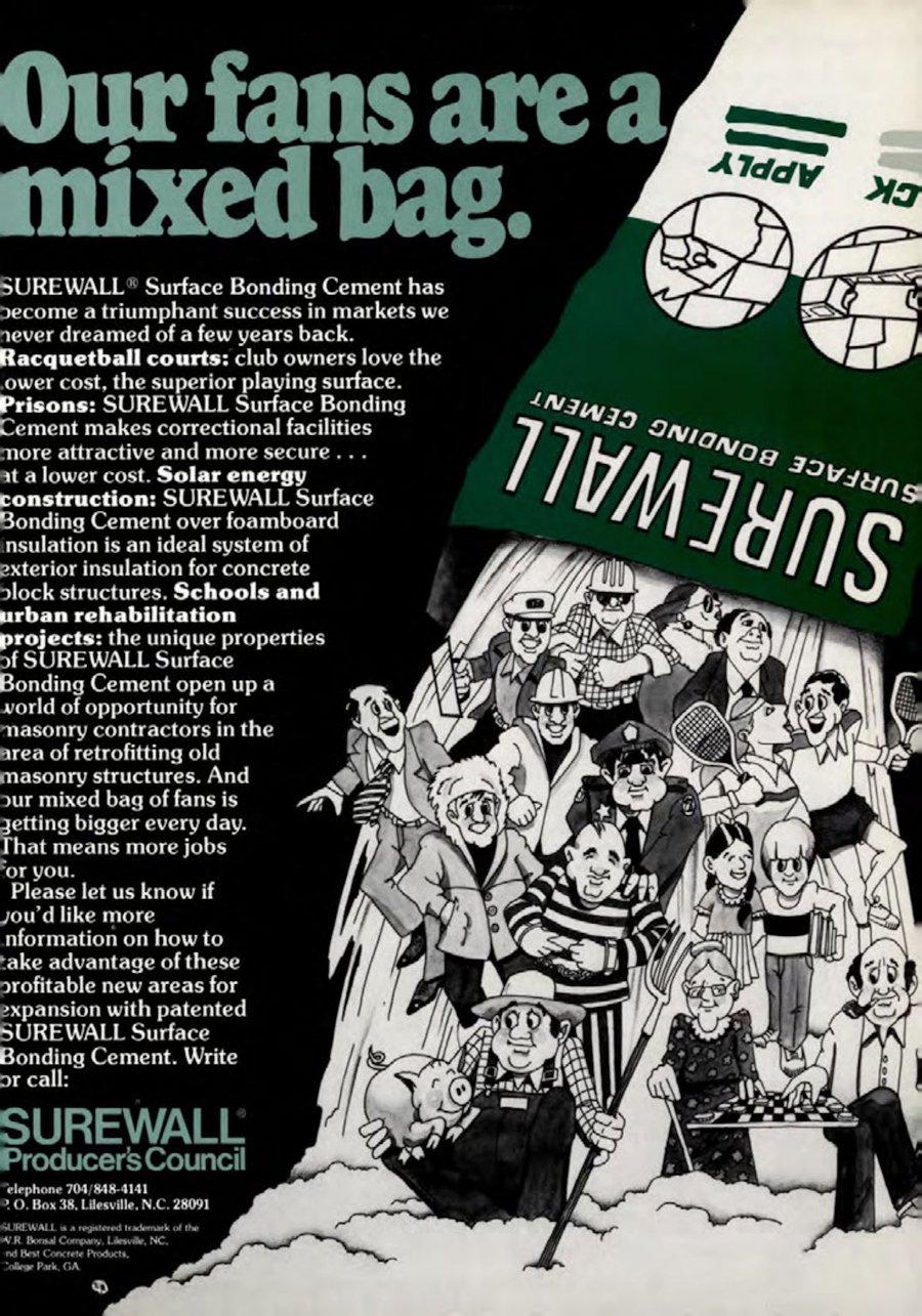 Advertisement for Surewall in 1980 