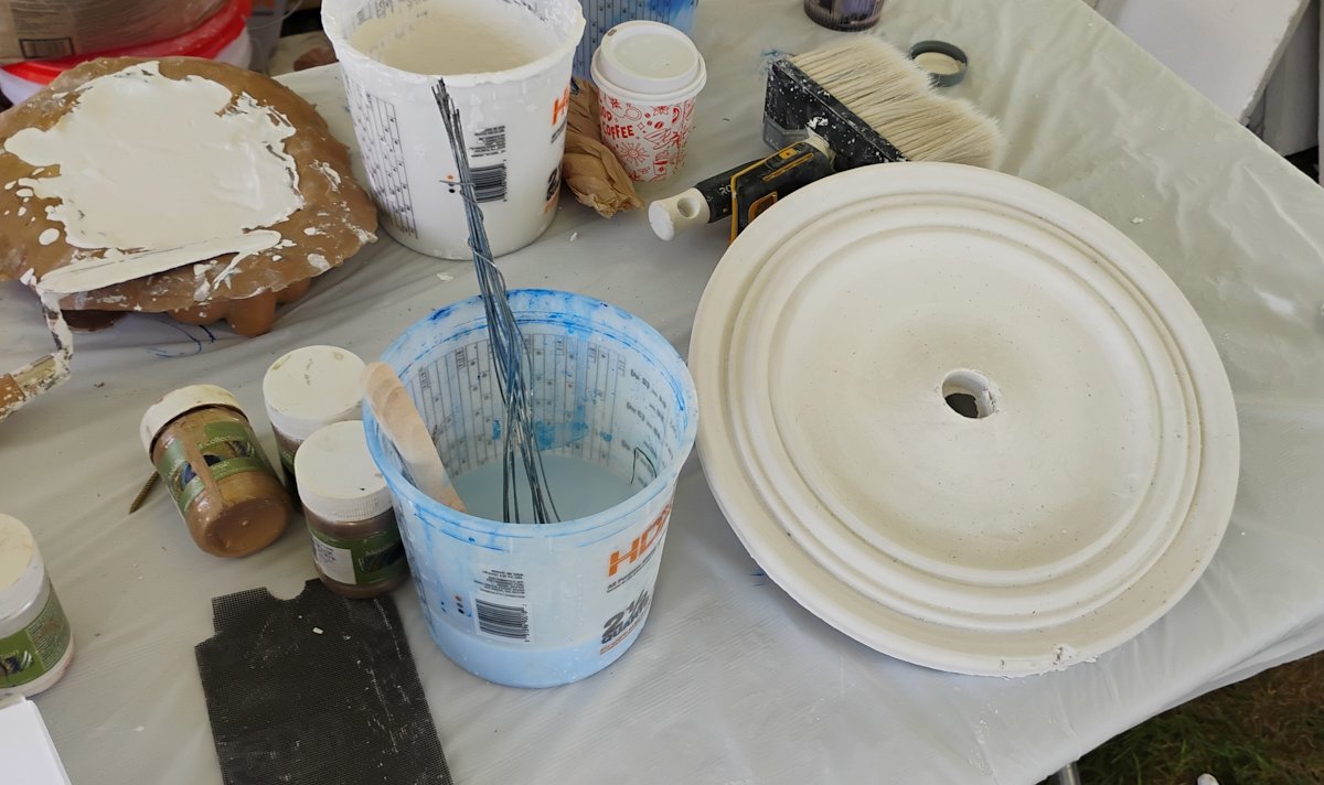 Freshly run rosette.