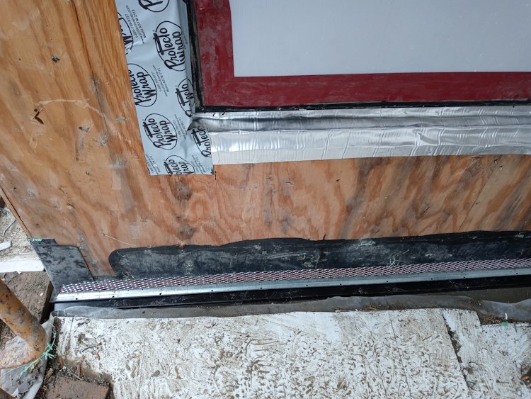 Protecto tape is put on the sides.