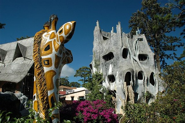 Crazy stucco house