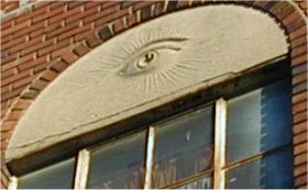 Stucco eyeball in Arlington, Virginia
