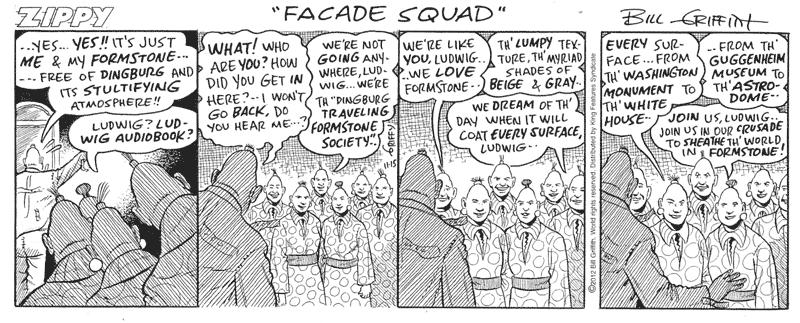 Formstone fans in Zippy the Pinhead