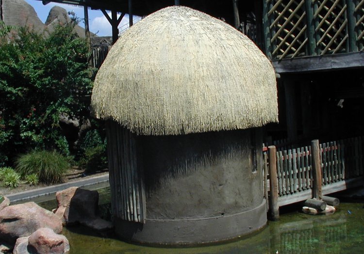 Mud hut ? Cement mortar mud.