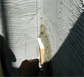 Wood blocks are used for dots.