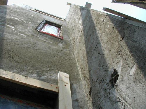 Brown coat is straight.