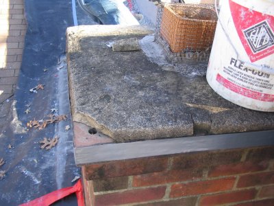 Chimney cap is in poor shape