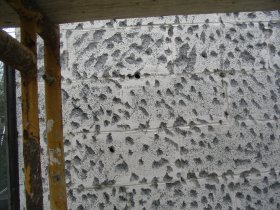 Chips leave the surface rough and the pores open for a good bond.