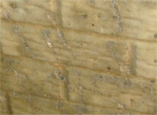 Concrete fake brick are slick and not real porous.