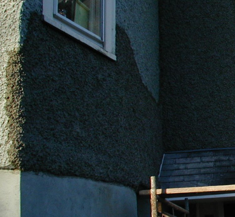 Crooked lines help hide patches